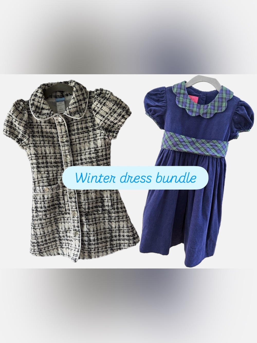 Girls Size 4 Preppy Winter Dress Bundle Draper James Claire & Charlie